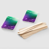 Mardi Gras Lila Hintergrund Fächer (Non-assembled)