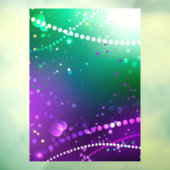 Mardi Gras Lila Hintergrund Fensteraufkleber (Blatt 3)