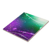 Mardi Gras Lila Hintergrund Fliese (Seite)