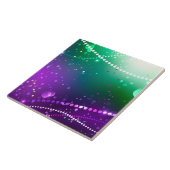 Mardi Gras Lila Hintergrund Fliese (Seite)