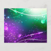 Mardi Gras Lila Hintergrund Flyer (Vorne)