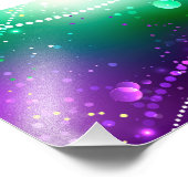 Mardi Gras Lila Hintergrund Fotodruck (Ecke)