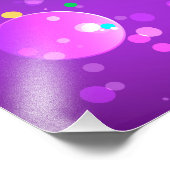 Mardi Gras Lila Hintergrund Fotodruck (Ecke)