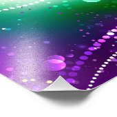 Mardi Gras Lila Hintergrund Fotodruck (Ecke)