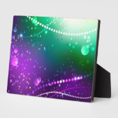 Mardi Gras Lila Hintergrund Fotoplatte (Seite)