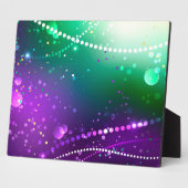 Mardi Gras Lila Hintergrund Fotoplatte (Seite)