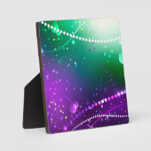 Mardi Gras Lila Hintergrund Fotoplatte (Vorderseite)