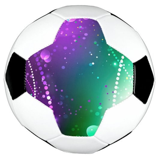 Mardi Gras Lila Hintergrund Fußball (Gedreht)