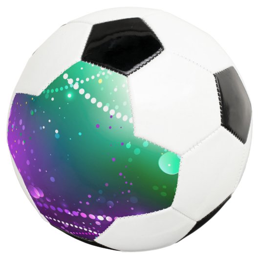 Mardi Gras Lila Hintergrund Fußball (Dreiviertel)