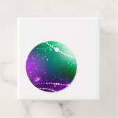 Mardi Gras Lila Hintergrund Geschenkanhänger (Beispiel)
