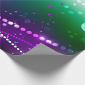 Mardi Gras Lila Hintergrund Geschenkpapier (Ecke)