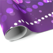 Mardi Gras Lila Hintergrund Geschenkpapier (Rolleneckpunkt)