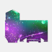 Mardi Gras Lila Hintergrund Geschenkschachtel (Ungefaltet)