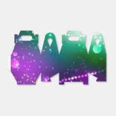 Mardi Gras Lila Hintergrund Geschenkschachtel (Ungefaltet)