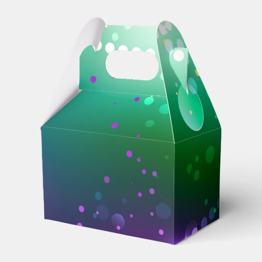 Mardi Gras Lila Hintergrund Geschenkschachtel (Vorderseite)