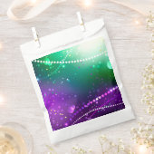 Mardi Gras Lila Hintergrund Geschenktütchen (Ausgeschnitten)