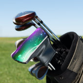 Mardi Gras Lila Hintergrund Golf Headcover (In Situ)