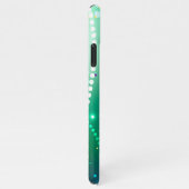 Mardi Gras Lila Hintergrund iPhone Hülle (Rechte Seite)