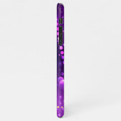 Mardi Gras Lila Hintergrund iPhone Hülle (Linke Seite)