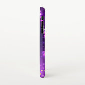 Mardi Gras Lila Hintergrund iPhone Hülle (Linke Seite)