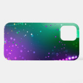 Mardi Gras Lila Hintergrund iPhone Hülle (Rückseite (Horizontal))