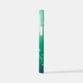 Mardi Gras Lila Hintergrund iPhone Hülle (Rechte Seite)