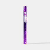 Mardi Gras Lila Hintergrund iPhone Hülle (Linke Seite)