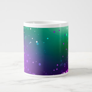 Mardi Gras Lila Hintergrund Jumbo-Tasse