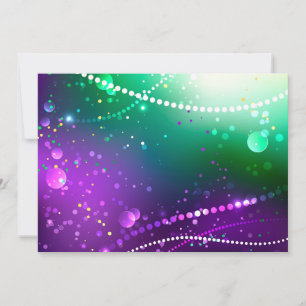 Mardi Gras Lila Hintergrund Karte