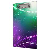 Mardi Gras Lila Hintergrund Klemmbrett (Links)