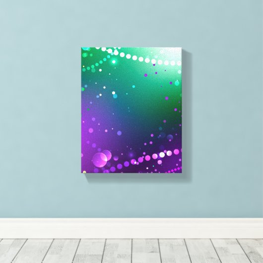 Mardi Gras Lila Hintergrund Leinwanddruck (Insitu (Holzboden))