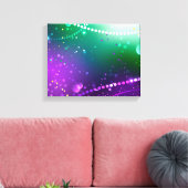 Mardi Gras Lila Hintergrund Leinwanddruck (Insitu (Wohnzimmer))