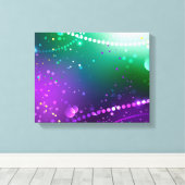 Mardi Gras Lila Hintergrund Leinwanddruck (Insitu (Holzboden))