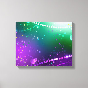 Mardi Gras Lila Hintergrund Leinwanddruck