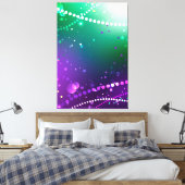 Mardi Gras Lila Hintergrund Leinwanddruck (Insitu (Schlafzimmer))