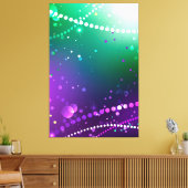 Mardi Gras Lila Hintergrund Leinwanddruck (Insitu (Wohnzimmer))