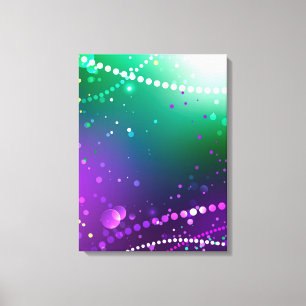 Mardi Gras Lila Hintergrund Leinwanddruck