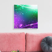 Mardi Gras Lila Hintergrund Leinwanddruck (Insitu (Wohnzimmer))