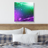 Mardi Gras Lila Hintergrund Leinwanddruck (Insitu (Schlafzimmer))