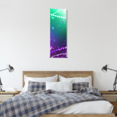 Mardi Gras Lila Hintergrund Leinwanddruck (Insitu (Schlafzimmer))