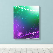 Mardi Gras Lila Hintergrund Leinwanddruck (Insitu (Holzboden))