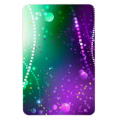 Mardi Gras Lila Hintergrund Magnet (Vertikal)