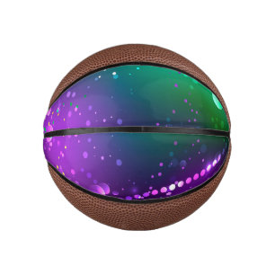 Mardi Gras Lila Hintergrund Mini Basketball