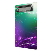 Mardi Gras Lila Hintergrund Mini Klemmbrett (Gewinkelt2)