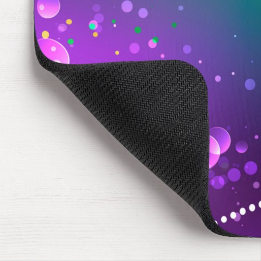 Mardi Gras Lila Hintergrund Mousepad (Ecke)