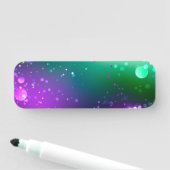 Mardi Gras Lila Hintergrund Namensschild (Beispiel)