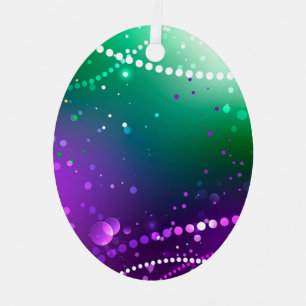Mardi Gras Lila Hintergrund Ornament Aus Metall
