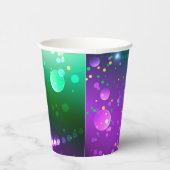 Mardi Gras Lila Hintergrund Pappbecher (Rechts)