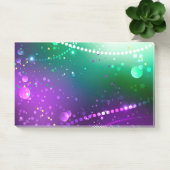 Mardi Gras Lila Hintergrund Post-it Klebezettel (Büro)