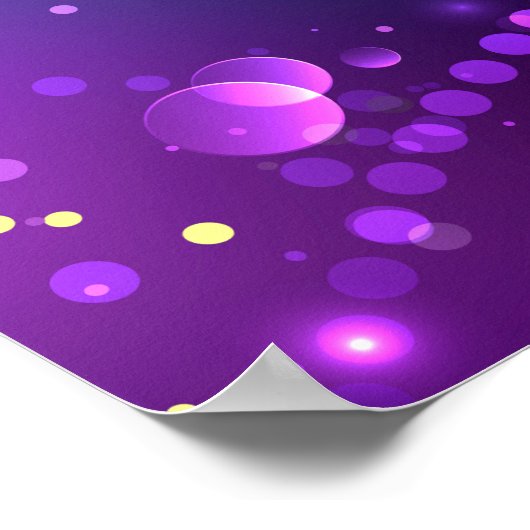 Mardi Gras Lila Hintergrund Poster (Ecke)